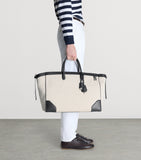Dunhill Century 45 tote bag with leather trim, imported from the UK