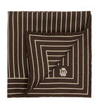 Dunhill mulberry silk stripe pocket square 30cm, UK version