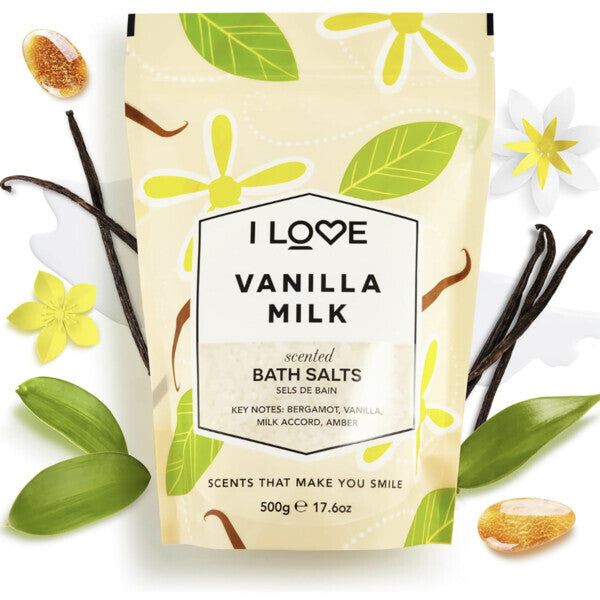 I Love Signature Vanilla Milk Bath Salts 500g, UK version