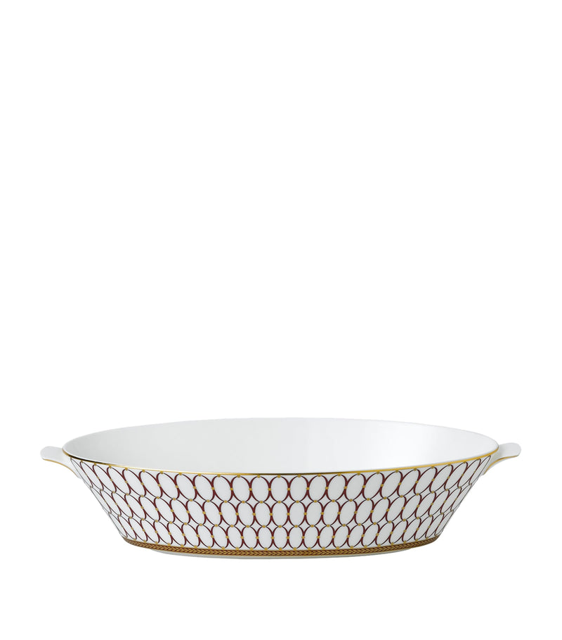 Wedgwood Renaissance Gold Oval Platter 28cm (British brand)