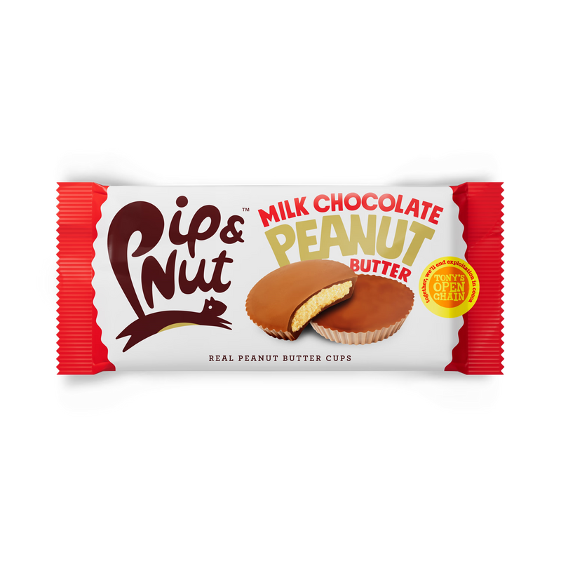 Pip & Nut milk chocolate peanut butter cups 31g, imported from the UK