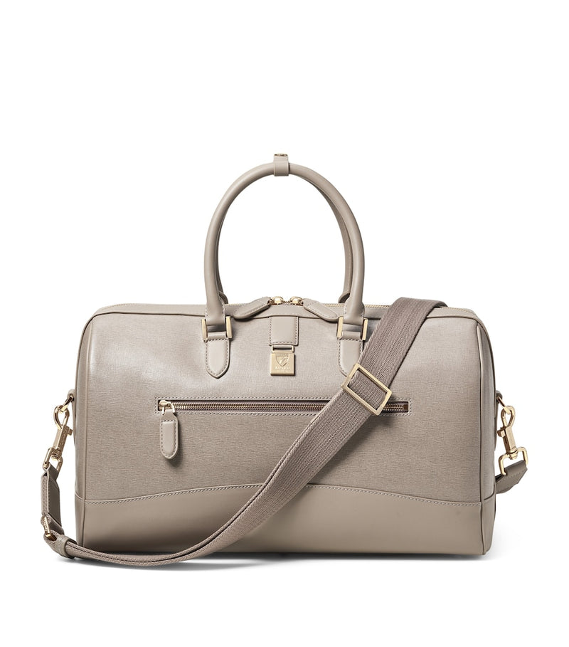 Aspinal Of London Leather Connaught Holdall - British product