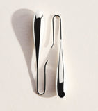 LIÉ STUDIO sterling silver Evelyn earrings 5cm (British brand)