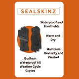 Sealskinz men's waterproof cycle gloves - British product