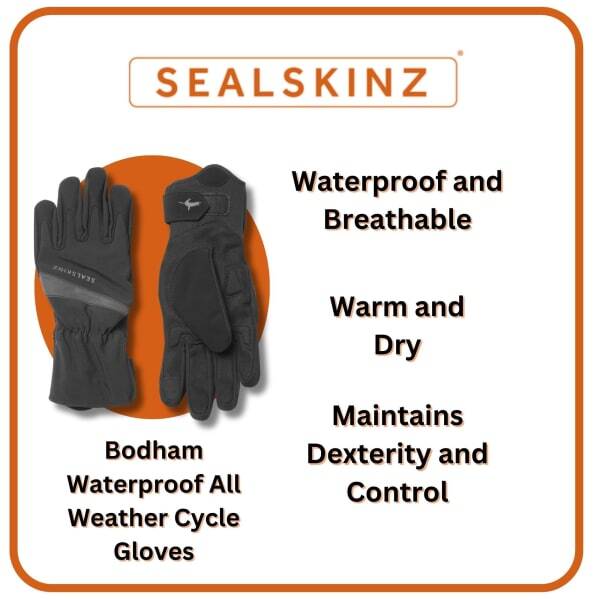 Sealskinz men's waterproof cycle gloves - British product