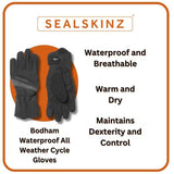 Sealskinz men's waterproof cycle gloves - British product