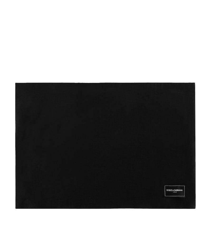Dolce&Gabbana DG logo placemat and napkin set in soft cotton (British brand)