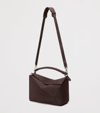 LOEWE large suede puzzle top-handle bag, UK version