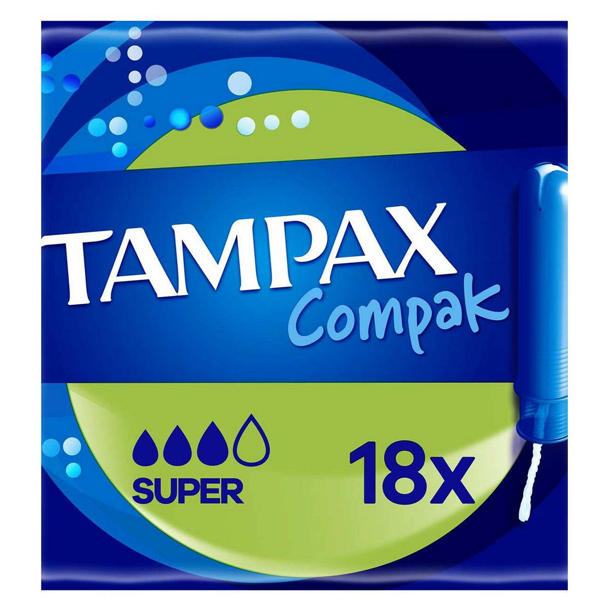 Tampax Compak Super Tampons Applicator 18X GOODS Boots