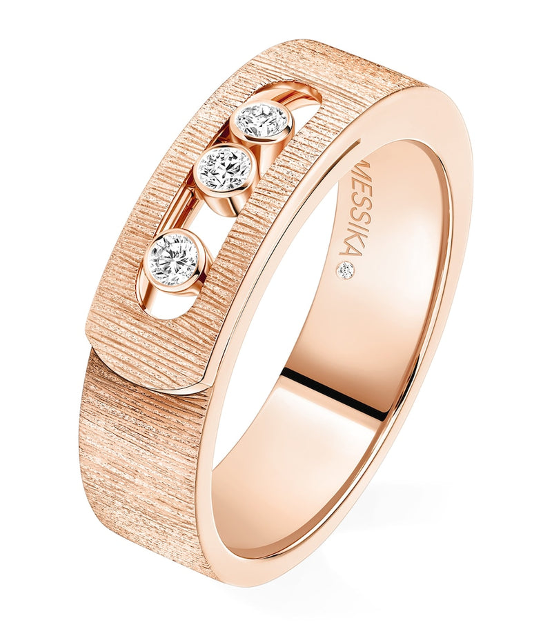 Messika Move Noa diamond and pink gold ring 0.10ct - British product