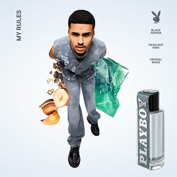 Playboy My Rules Eau De Toilette 100ml, imported from the UK
