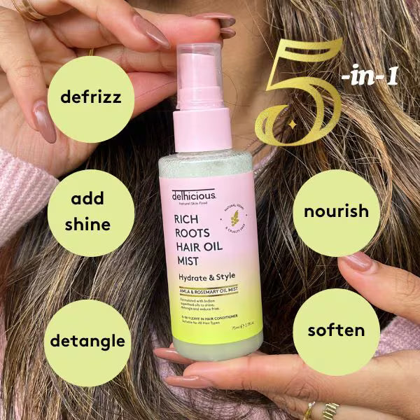 Delhicious leave in hair oil mist 75ml - British product