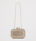 Jimmy Choo Cloud clutch bag with crystal clasp, imported from the UK