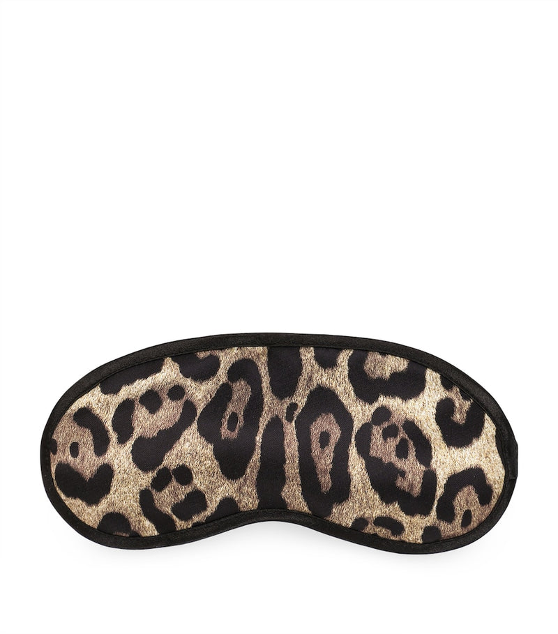 Dolce Gabbana Casa printed eye mask with leopard print, UK version