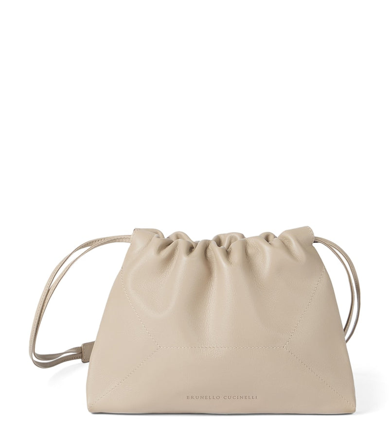 Brunello Cucinelli leather cross-body bag, UK version