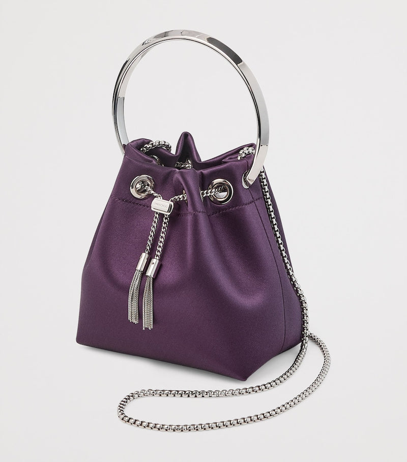 Jimmy Choo Bon Bon satin top-handle bag, UK version