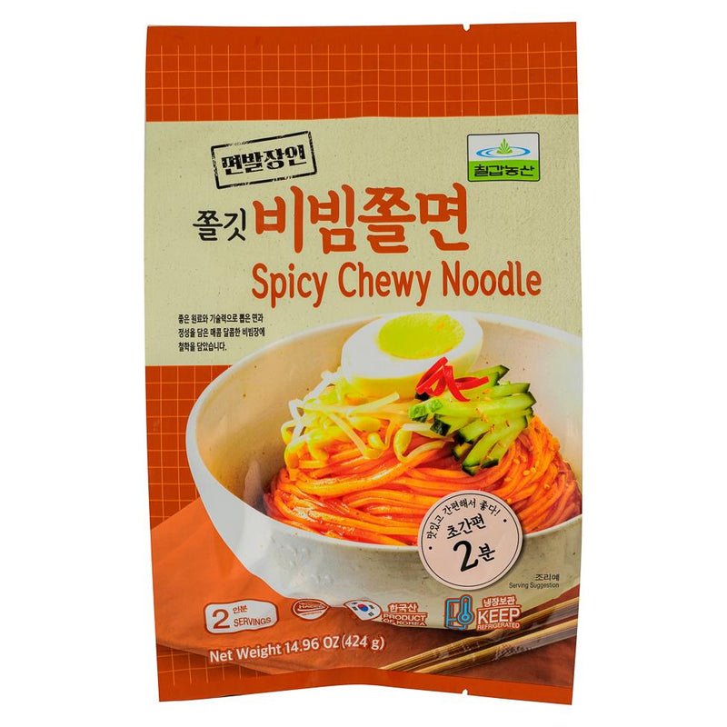Chilkab Korean spicy chewy noodle with sauce - British product