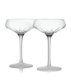 Waterford Lismore Arcus coupe glasses set of 2 260ml (British brand)
