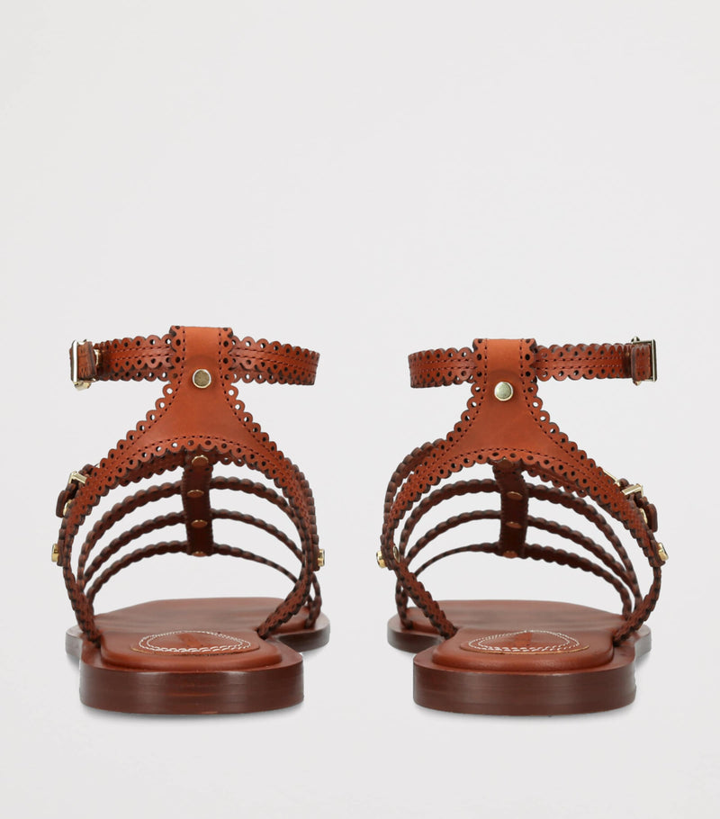 Zimmermann Goldie Ledersandalen (britische Marke)