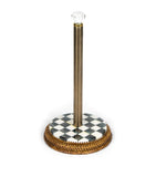 MacKenzie-Childs Courtly Check paper towel holder, imported from the UK