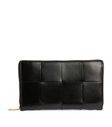 Harrods Bottega Veneta Leather Intreccio Wallet 11cm x 19cm- Buy online at McGrocer