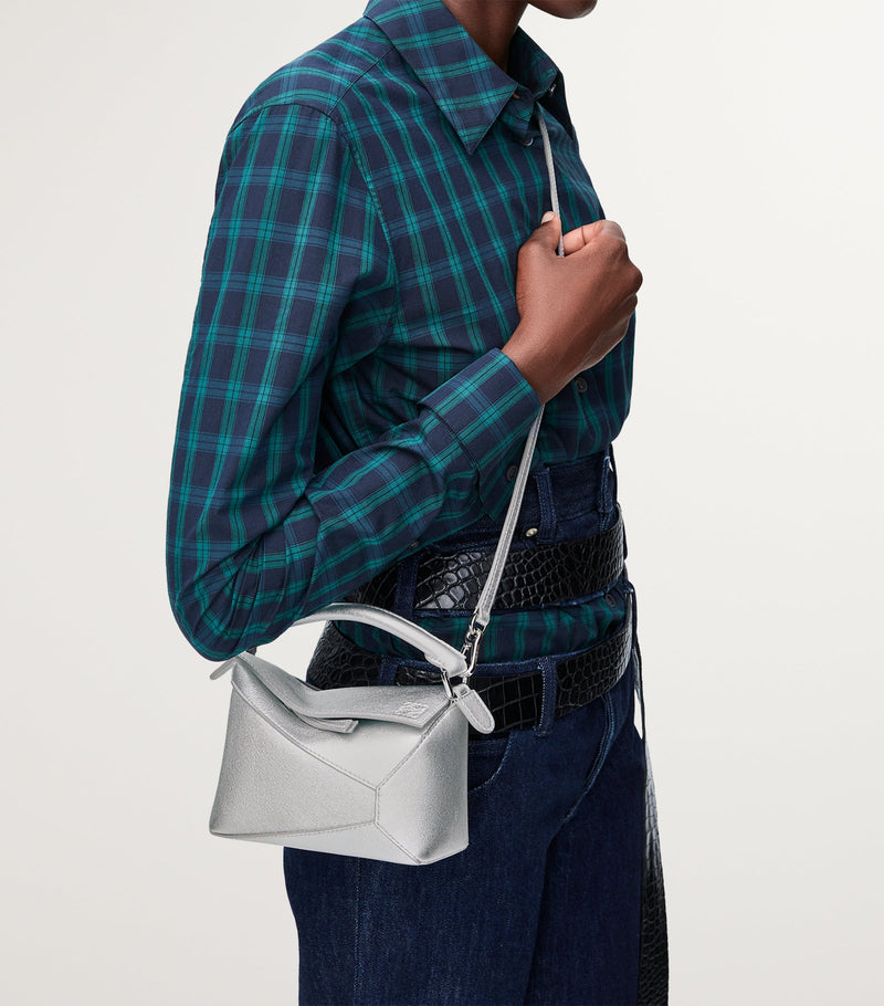 LOEWE Puzzle Edge mini leather bag, imported from the UK