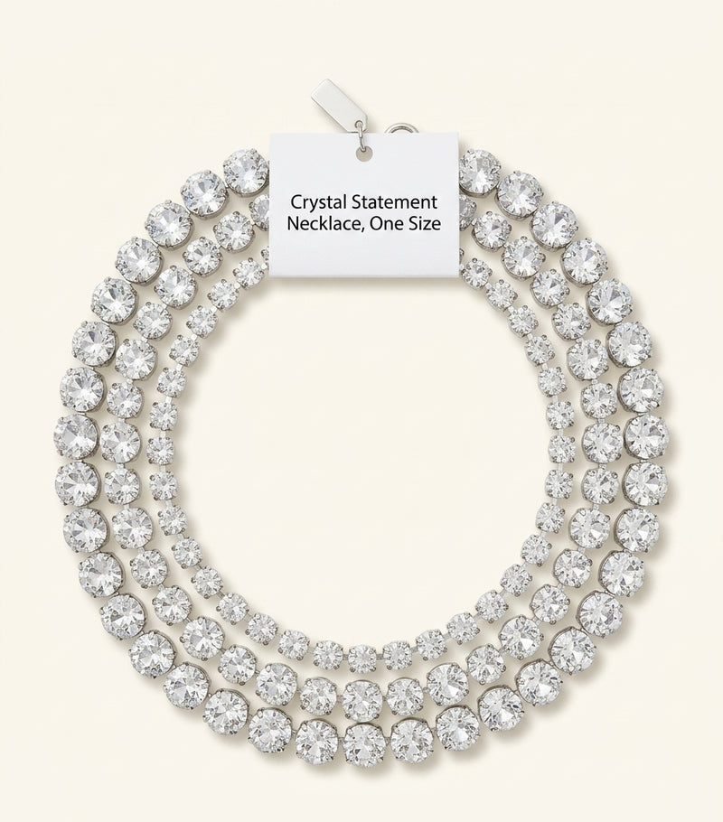 Givenchy crystal choker with tubular design, imported from the UK