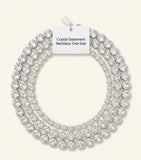 Givenchy crystal choker with tubular design, imported from the UK