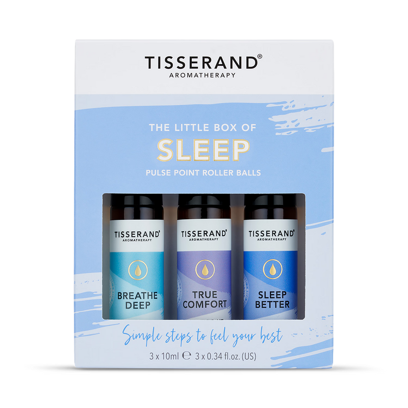 Tisserand Little Box of Sleep aromatherapy essential oils, imported from the UK