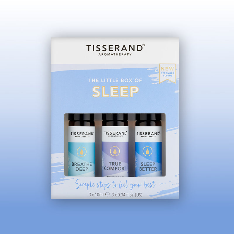 Tisserand Little Box of Sleep aromatherapy essential oils, imported from the UK