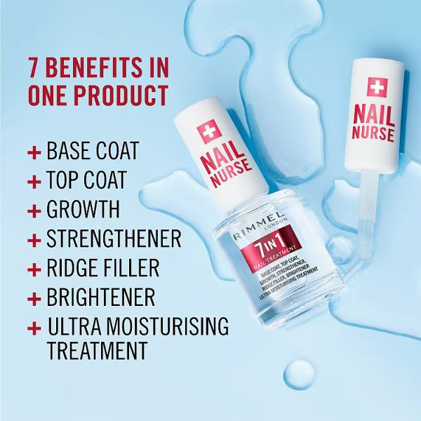 Rimmel Nail Nurse Complete Care 7in1 12ml, imported from the UK