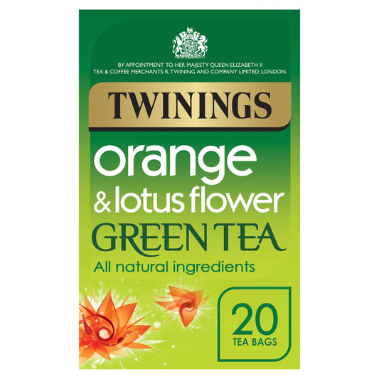 Twinings Orange & Lotus Flower Green Tea, 20 Tea Bags GOODS Sainsburys   