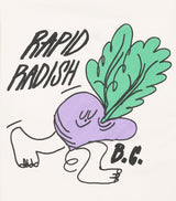 Organic Cotton Rapid Radish Design T-Shirt for Ages 6-7 Years