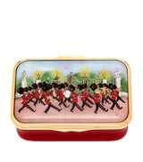 Harrods Halcyon Days Enamel Marching Down The Mall Trinket Box- Buy online at McGrocer