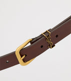 Saint Laurent Cassandre leather belt 2cm - British product