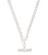Harrods Tilly Sveaas Sterling Silver T-Bar Curblink Chain Necklace- Buy online at McGrocer