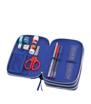 Dinosaur-Themed Triple Decker Pencil Case with Stationery Set