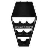 Superdrug Something Different Coffin Wine Rack Holds 8 Bottles Household Storage- Buy online at McGrocer