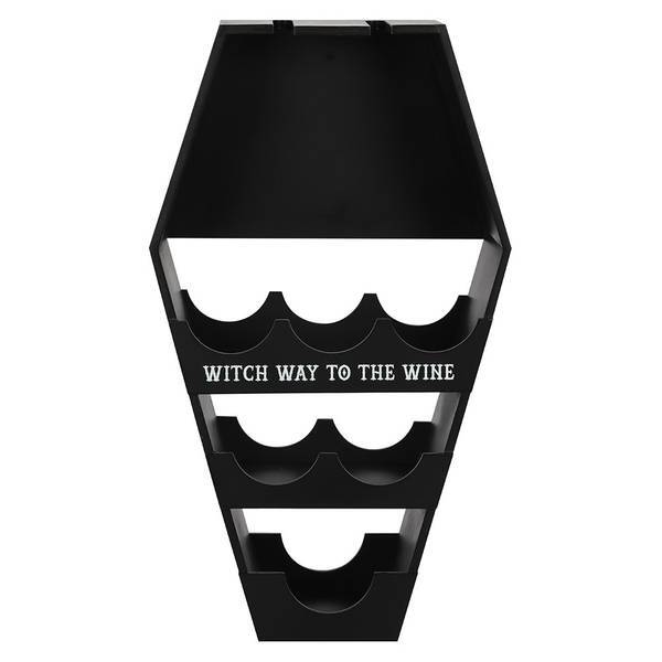 Something Different Coffin Wine Rack for 8 Bottles (British brand)