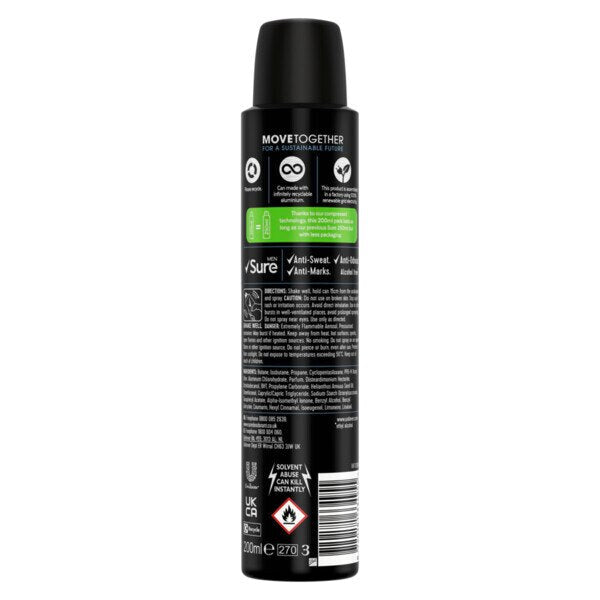 Sure Men Anti-Perspirant Aerosol Invisible Ice Fresh 200ml GOODS Superdrug