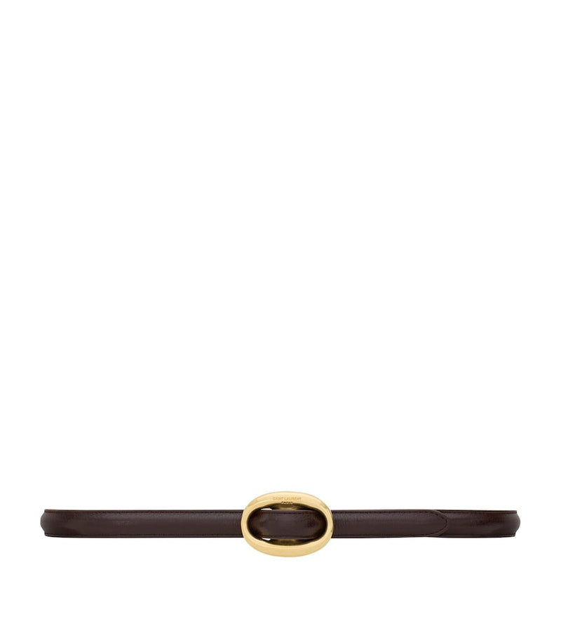 Saint Laurent leather oval belt - British product