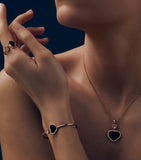 Chopard Happy Hearts pendant necklace in rose gold with diamond - British product