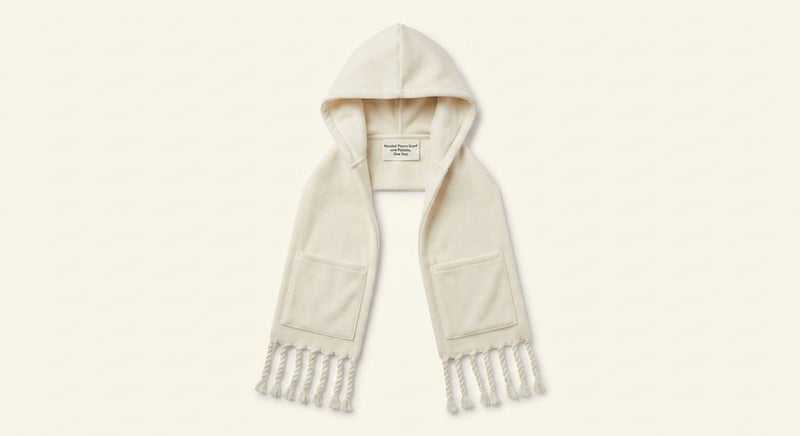 Burberry hooded scarf with two pockets 200cm, imported from the UK