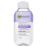 Superdrug Garnier Skin Naturals 2 in 1 Eye Make Up Remover 125ml- Buy online at McGrocer