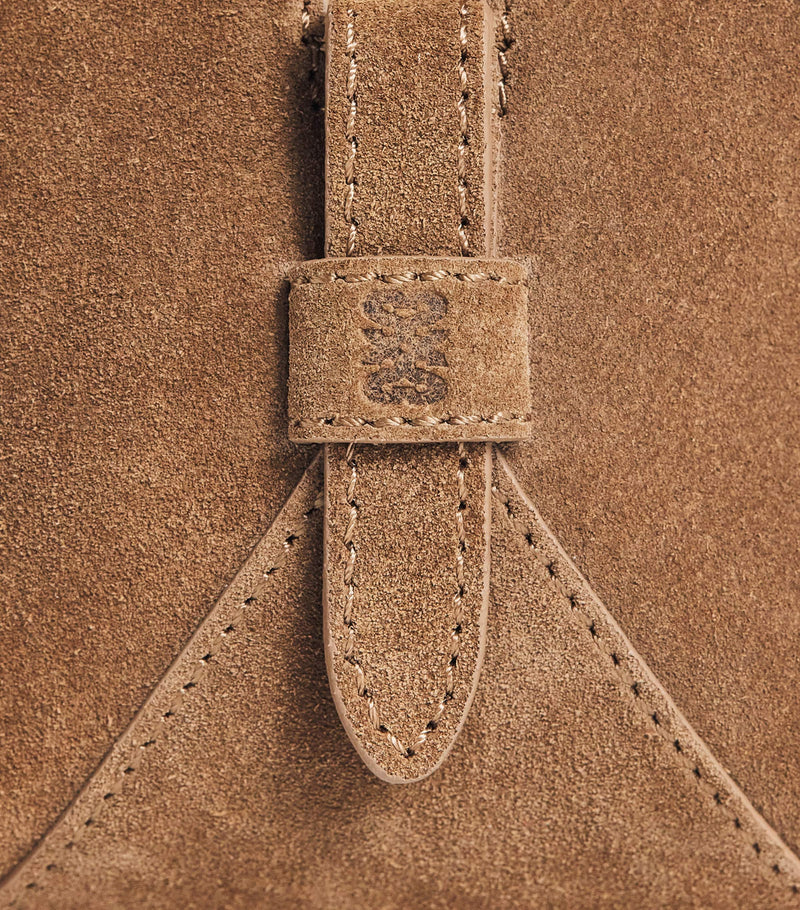 Sandro Paris suede Ezmeh shoulder bag, imported from the UK
