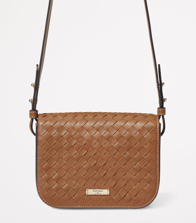 Aspinal of London Ella woven leather cross-body bag, UK version