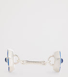 Deakin & Francis sterling silver cufflinks mother-of-pearl sapphire - British product