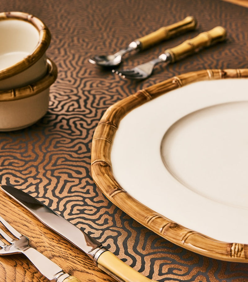 Les Ottomans ceramic bamboo plate 32cm, UK version