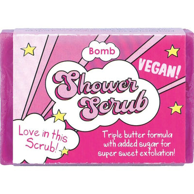 Superdrug Bomb Cosmetics Shower Soap Scrub Love In This Rose & Oudh Body Scrub- Buy online at McGrocer