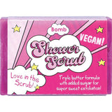 Superdrug Bomb Cosmetics Shower Soap Scrub Love In This Rose & Oudh Body Scrub- Buy online at McGrocer